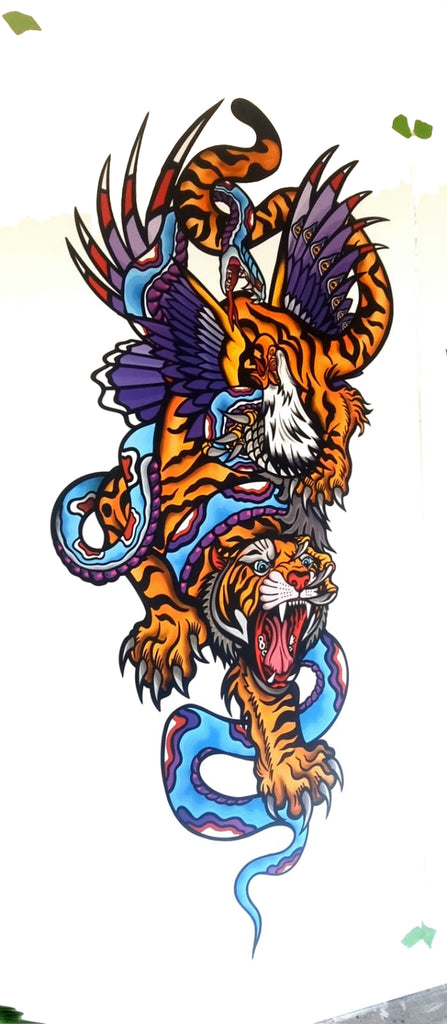 "Battle Royale 1 " Oversized Artist Proof of 1 .