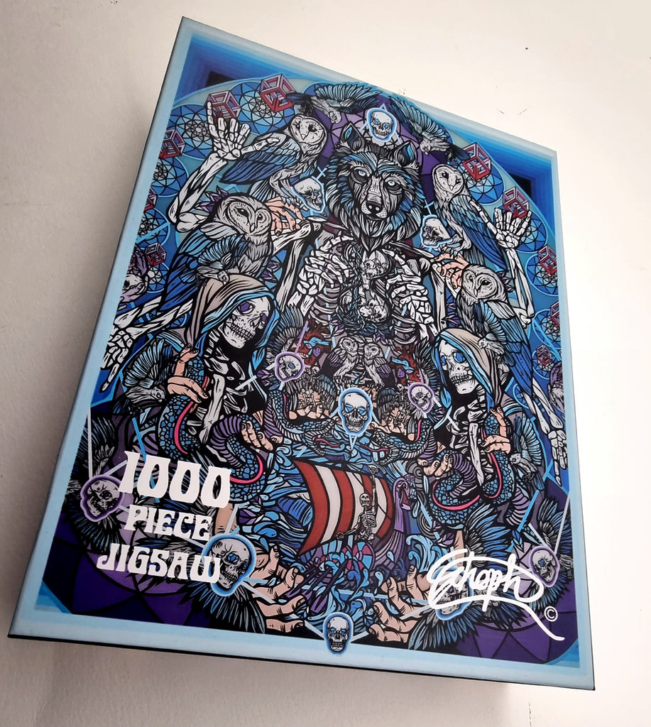 "Let Go Of All That Binds You, Your Kind Will Always Find You",1000 Piece Jigsaw Puzzle. ( Lib Tech 2019 )
